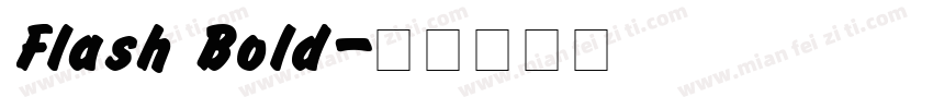 Flash Bold字体转换